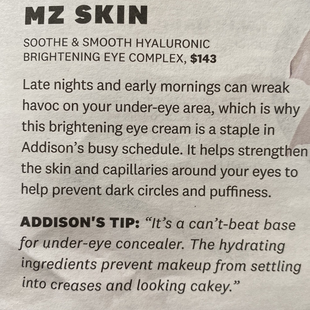 Eye cream, MZ Skin, Hyaluronic Eye Complex Serum - Picture 6 of 6